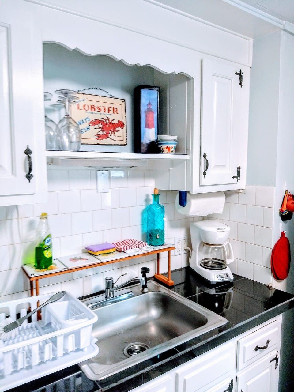 Kitchen with granite counters