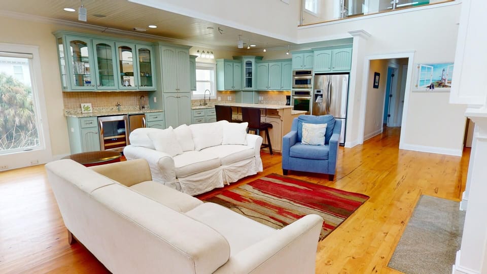 Open Living & Dining