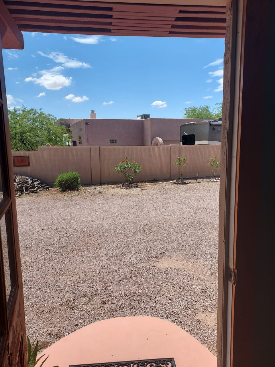 View of parking from Seahorse Casita Entrance