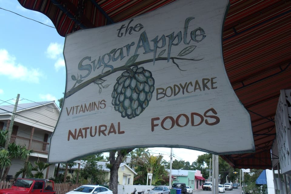Across the street the Sugar Apple is Key West's best health food store