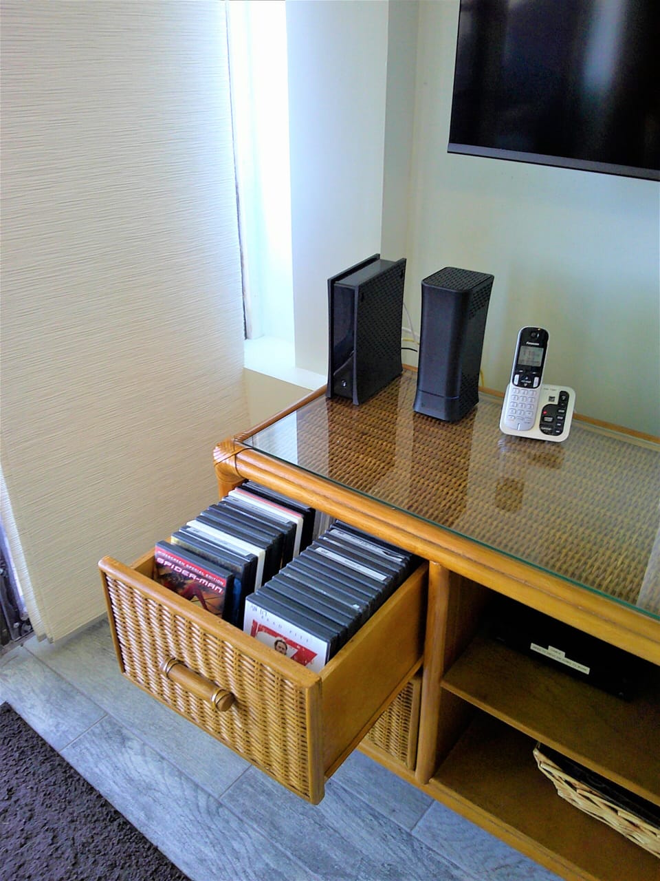 A DVD/Blu-ray player in each room.  Enjoy selection of movies or bring your own.