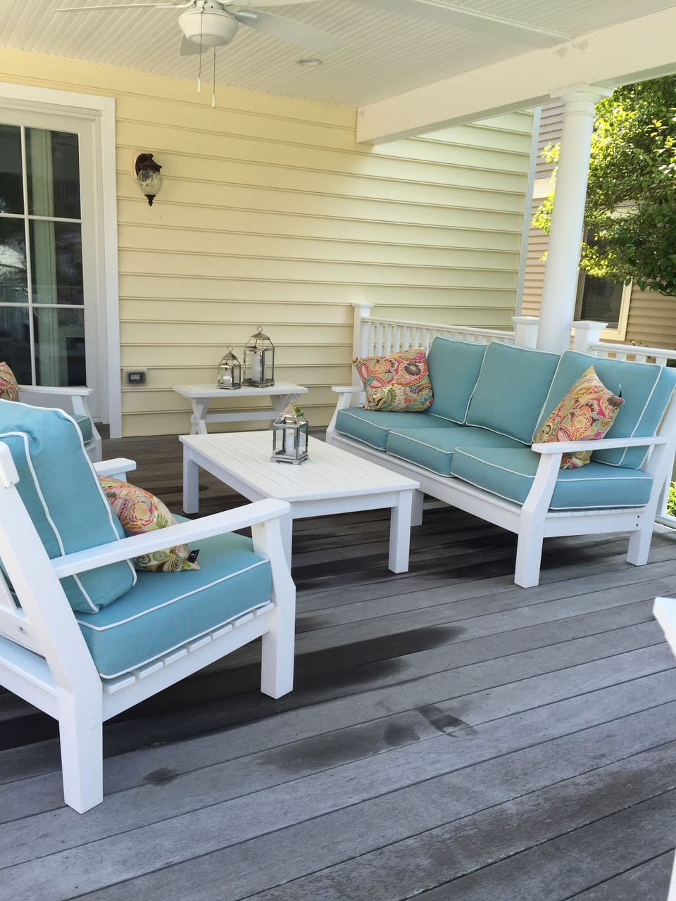 Fully Furnished Lower Deck for Relaxing in the Shade!