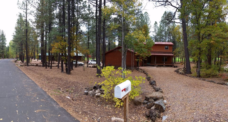 1/2 acre property -view from street, fairway in back!