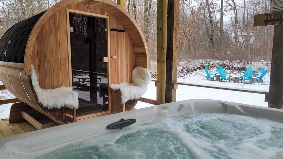 Relax and rejuvenate in our brand new barrel sauna