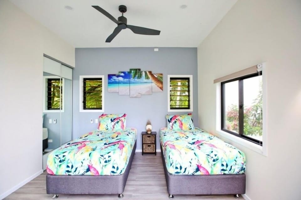 Bedroom 2. 2x kings singles/superking bed