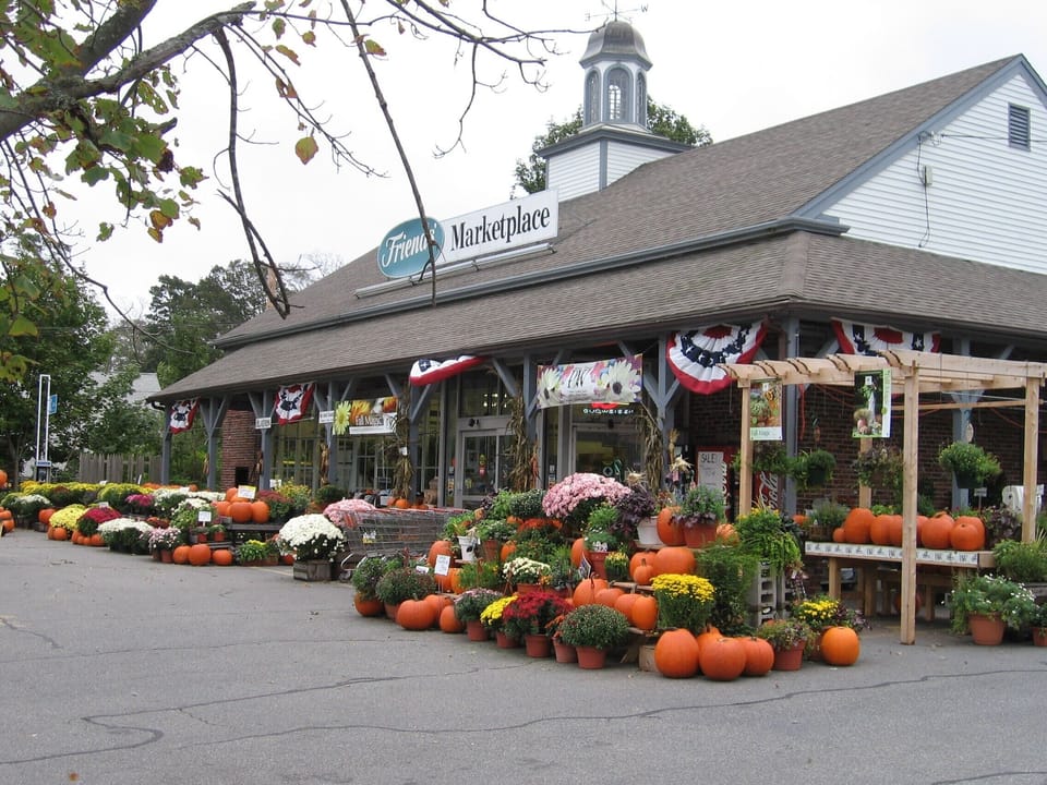 The friendly market at nearby Orleans