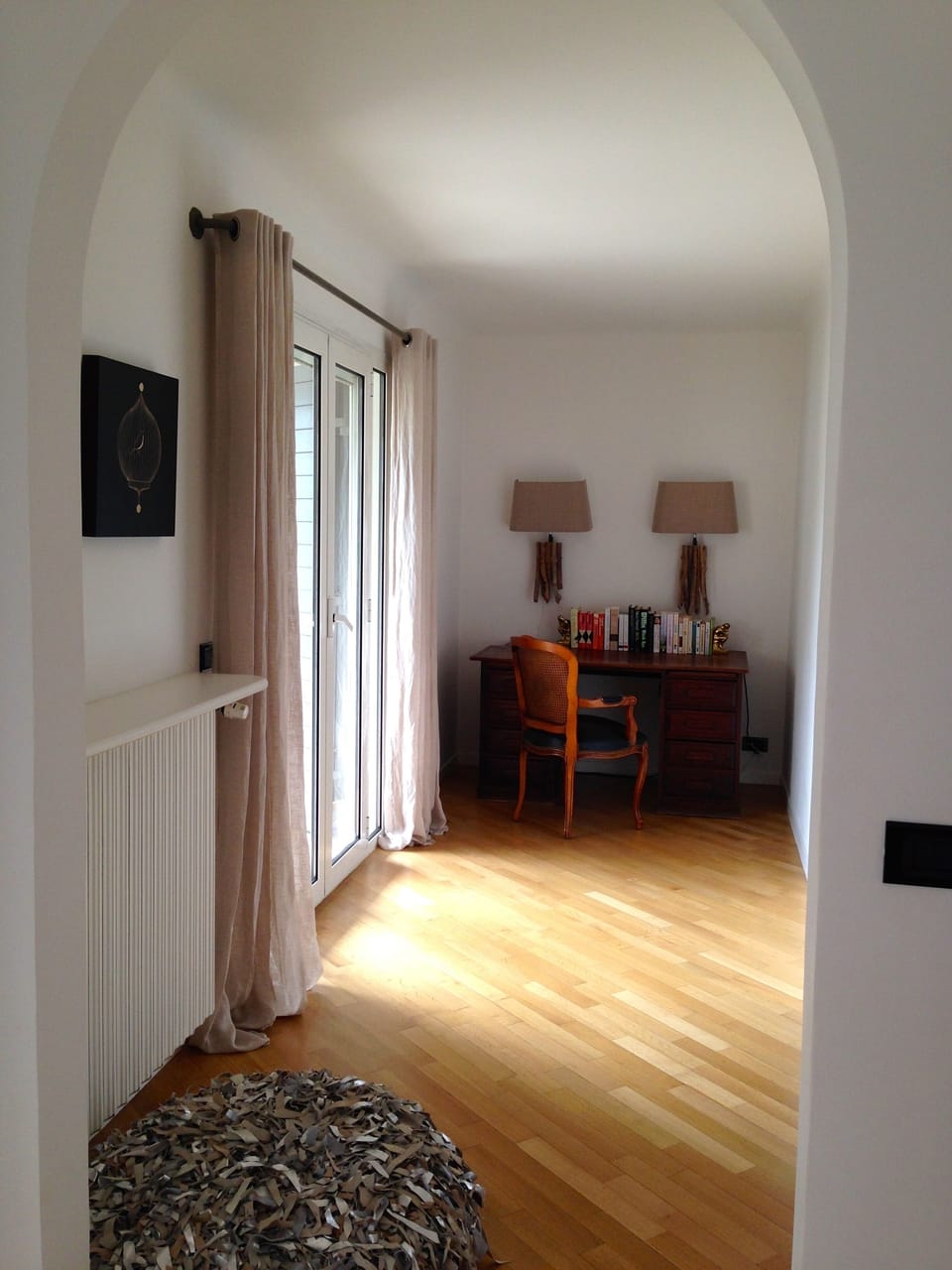 study area in master bedroom