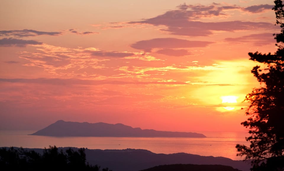 Westerly view from the villa
