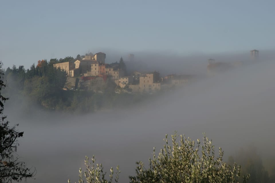 Montone in the autumn mist