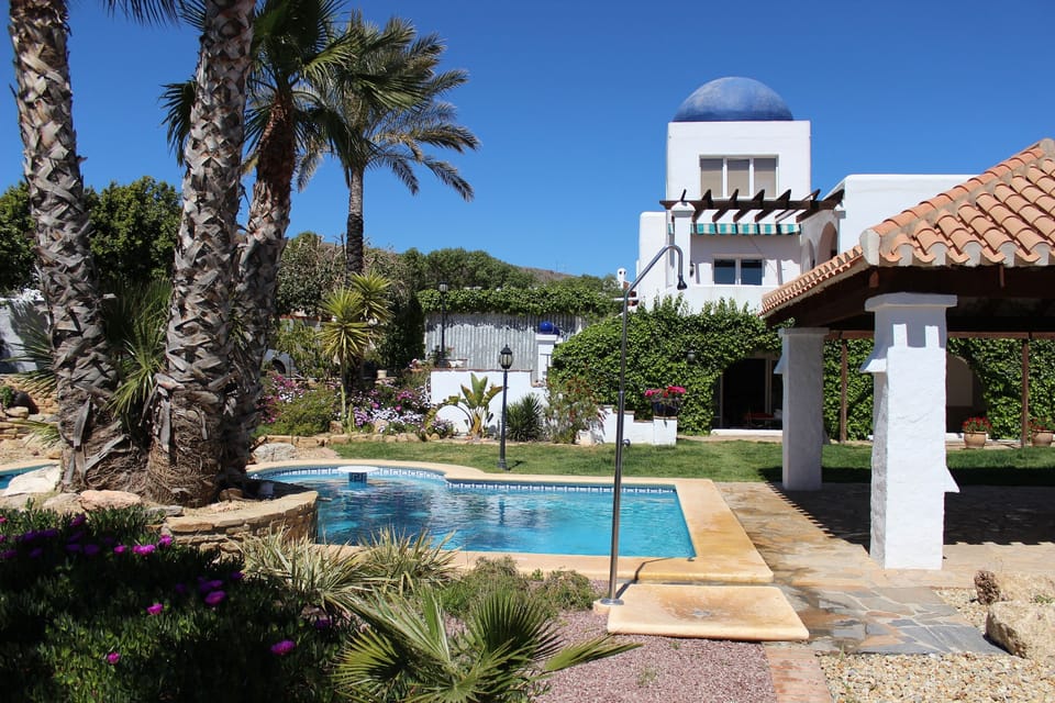 pool and garden