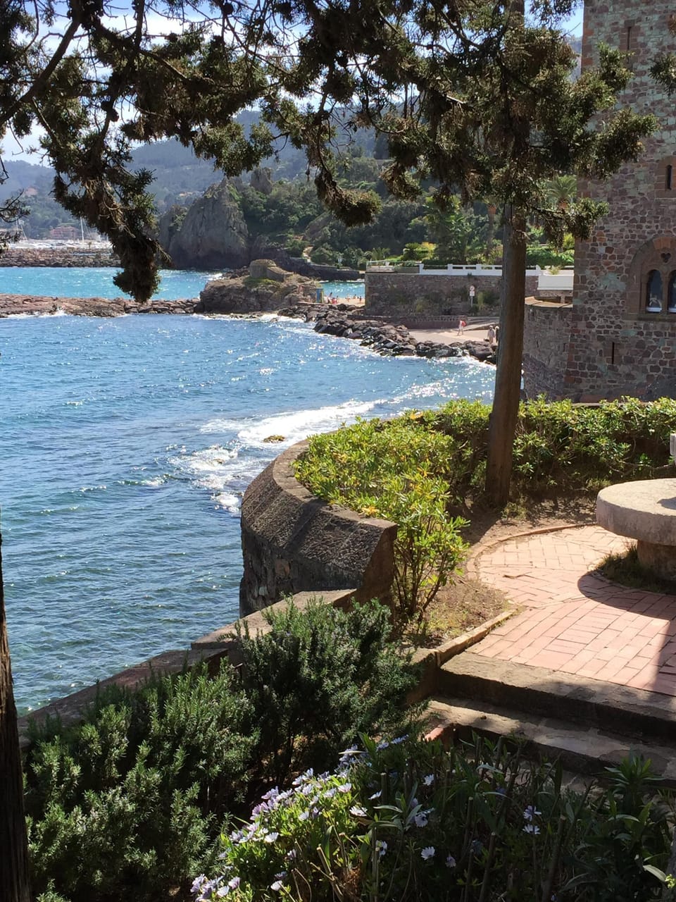 View of the Chateau and beach side walk