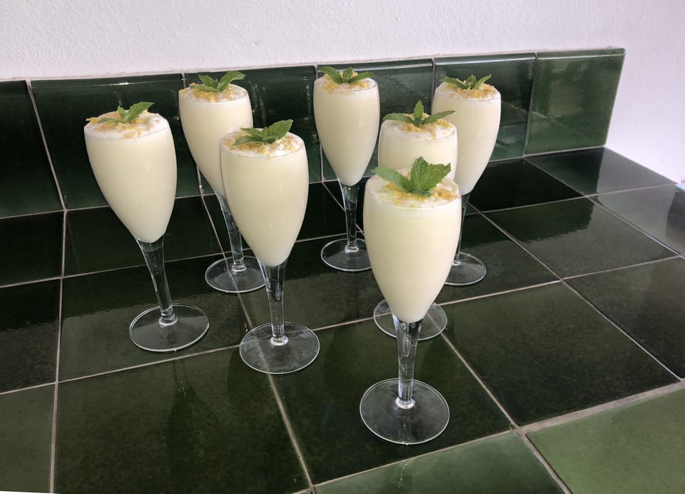 Lemon posset for pud!