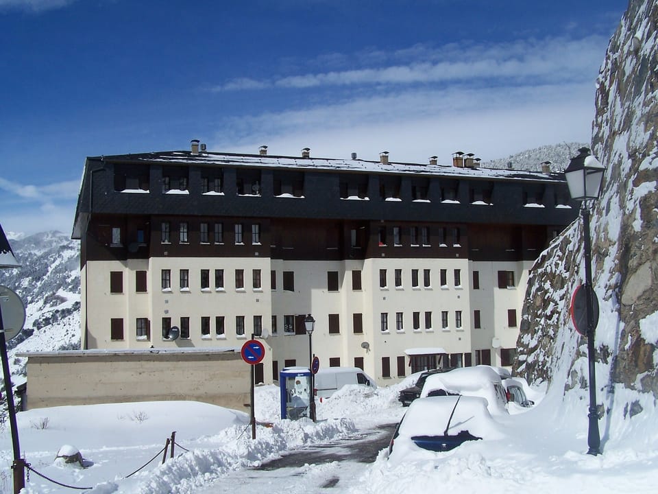 Exterior of apartment block