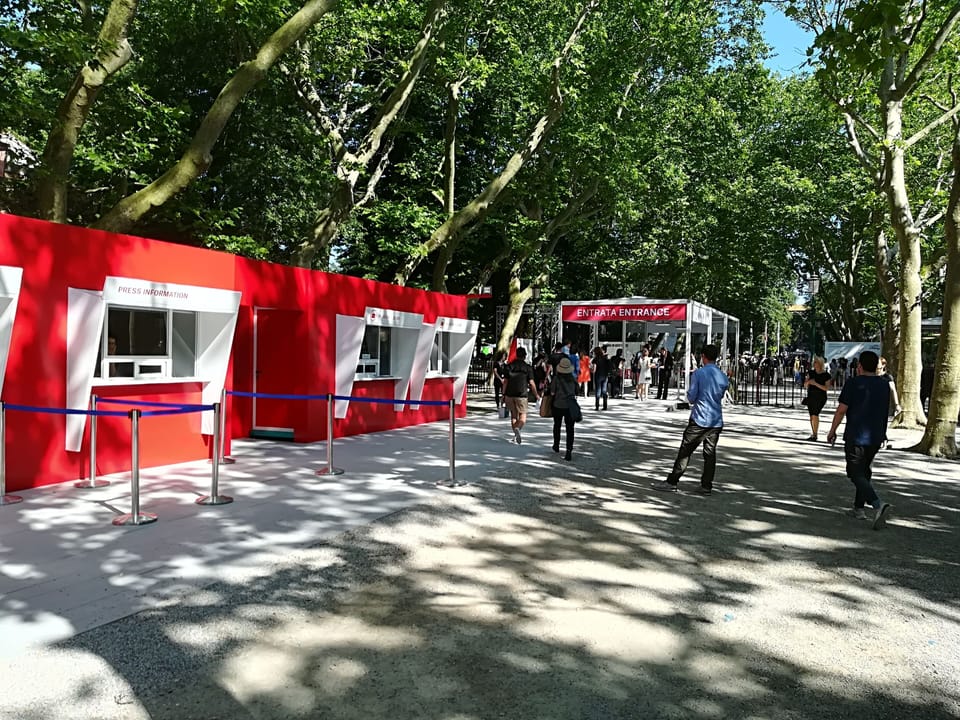 Biennale entrance (2 minutes walk from the apartment)
