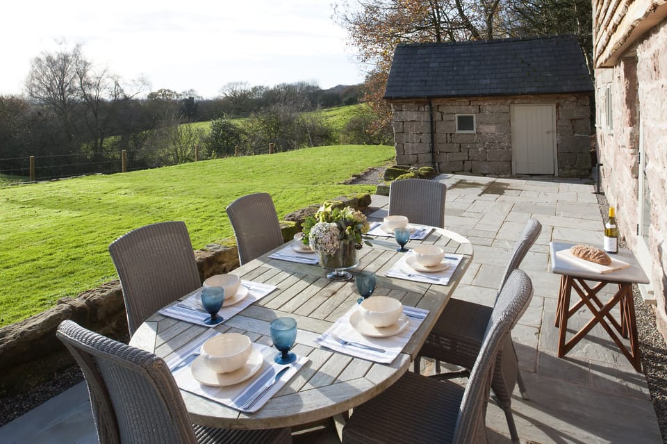 Far reaching views from the south facing terrace