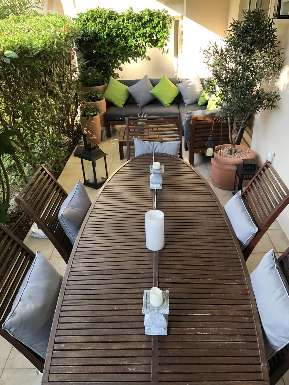 The terrace