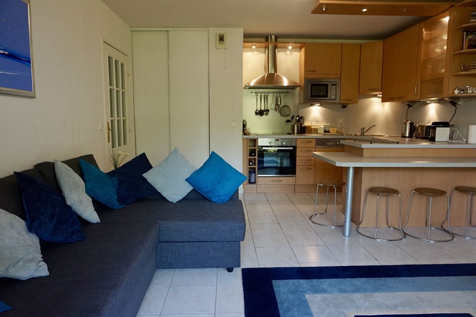 Lounge and kitchen