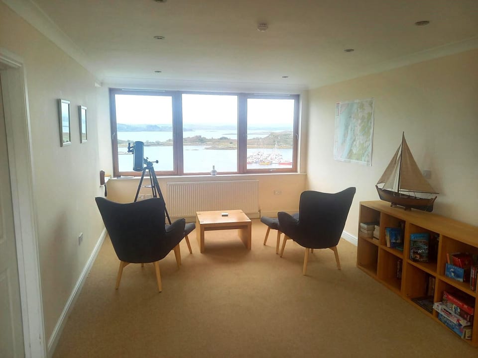 Upstairs Reading and View absorbing mezzanine