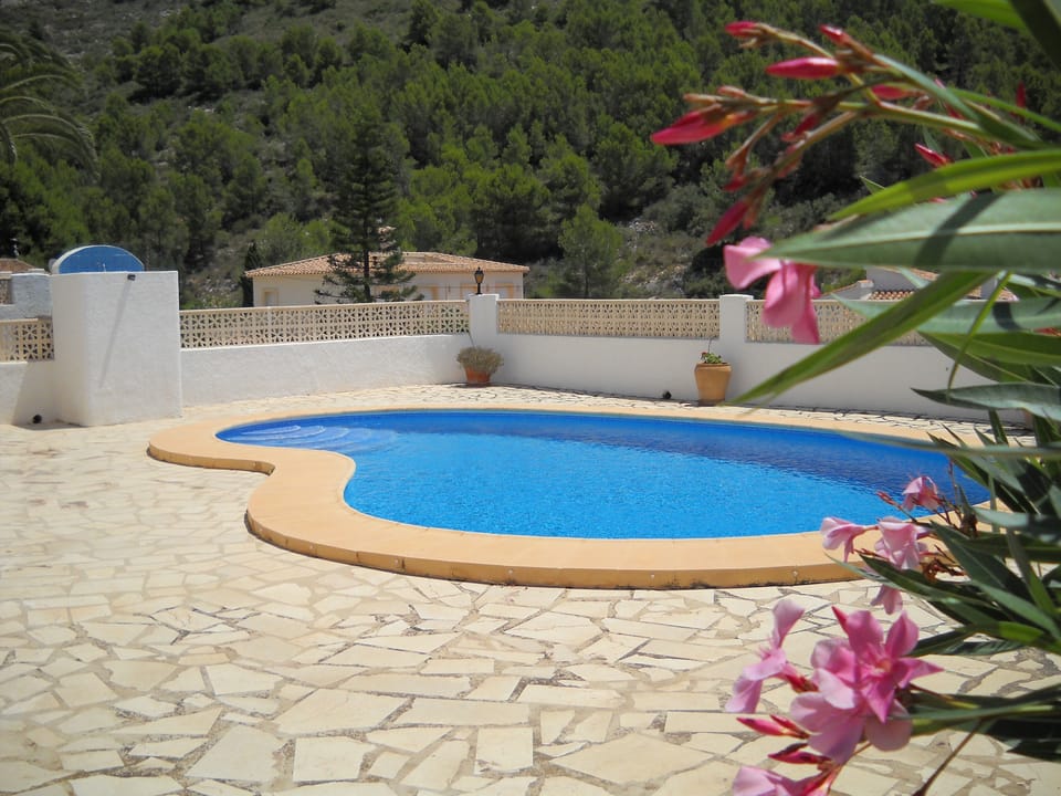 large 5m x 10m kidney shaped pool 