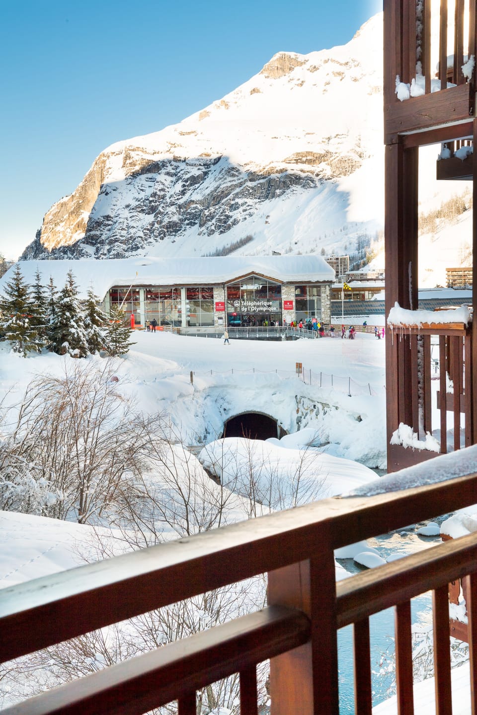 View from bedroom 1 and 3 balcony other the Bellevarde Ski lift on the right
