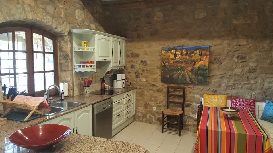 Kitchen has updated stainless appliances, induction cooker & granite countertops