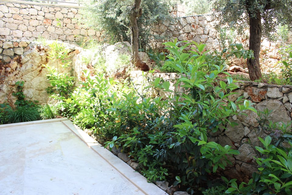Secluded garden terrace