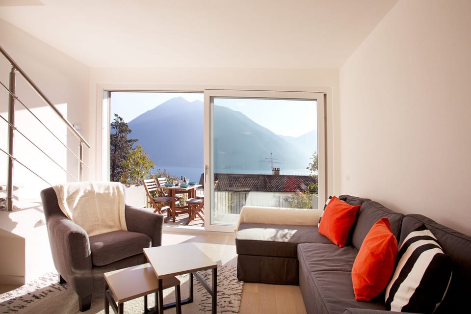 Lake view living inside and out.
