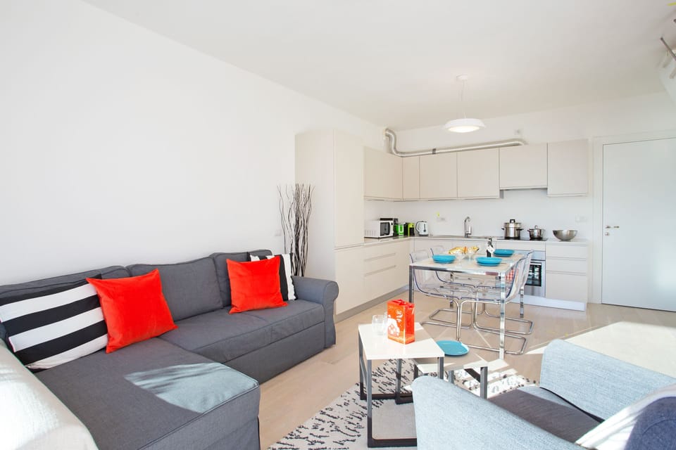 Open plan modern living.
