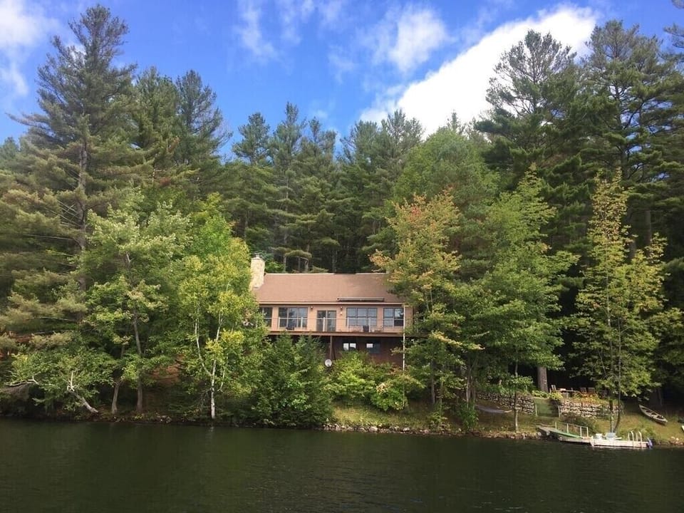 Right on the water