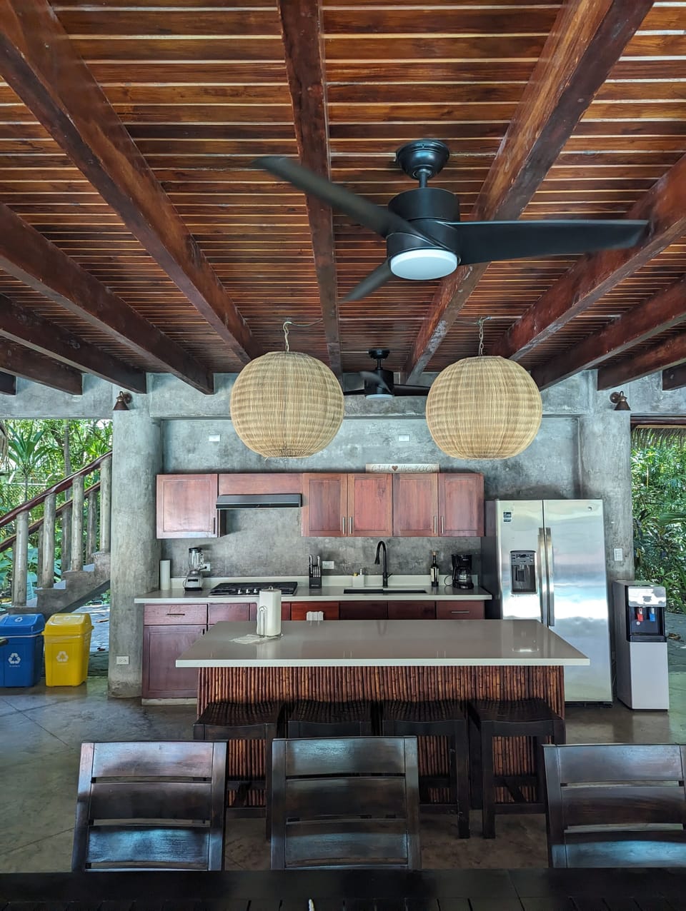Private outdoor kitchen