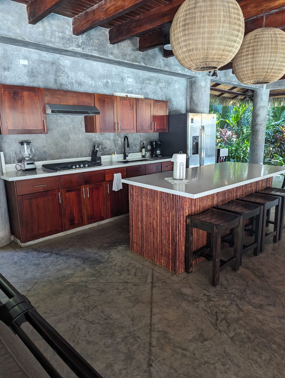Private outdoor kitchen