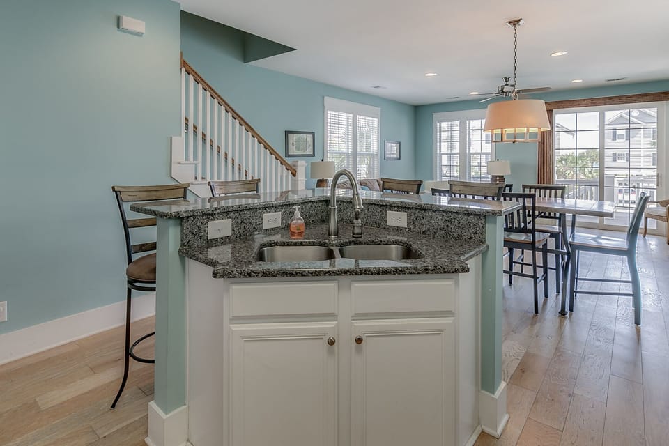 kitchen sink area