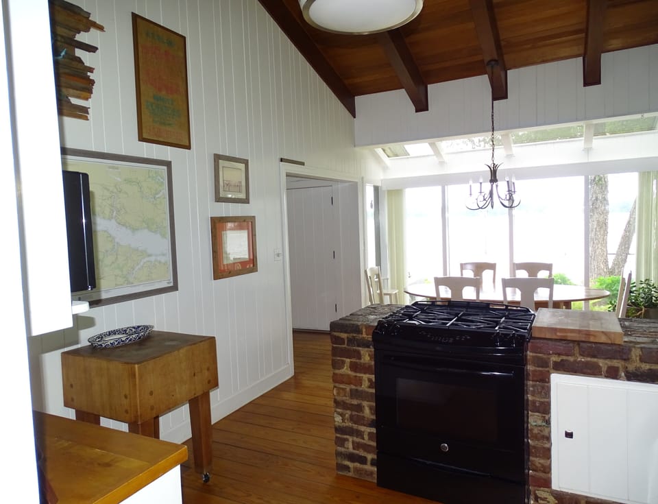 View of water from the kitchen