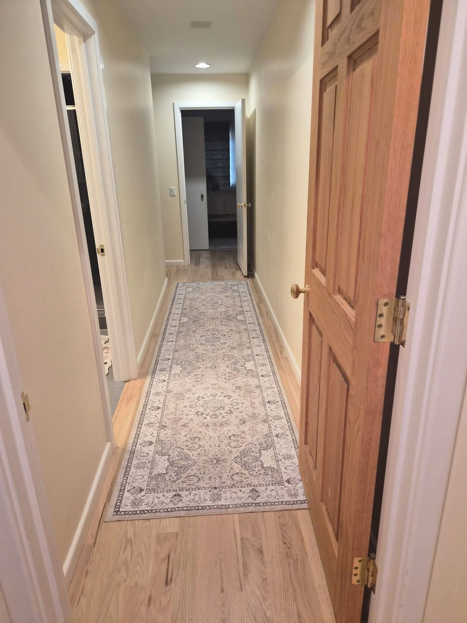 Guest Wing hallway with bath and 2 of the 4 bedrooms