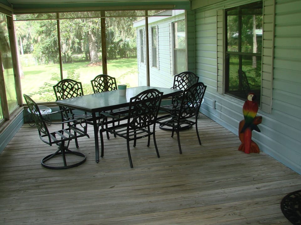 Large screened porch