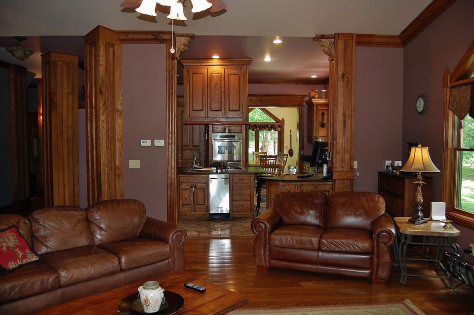 Family room, Fireplace, 70' TV, Stereo,