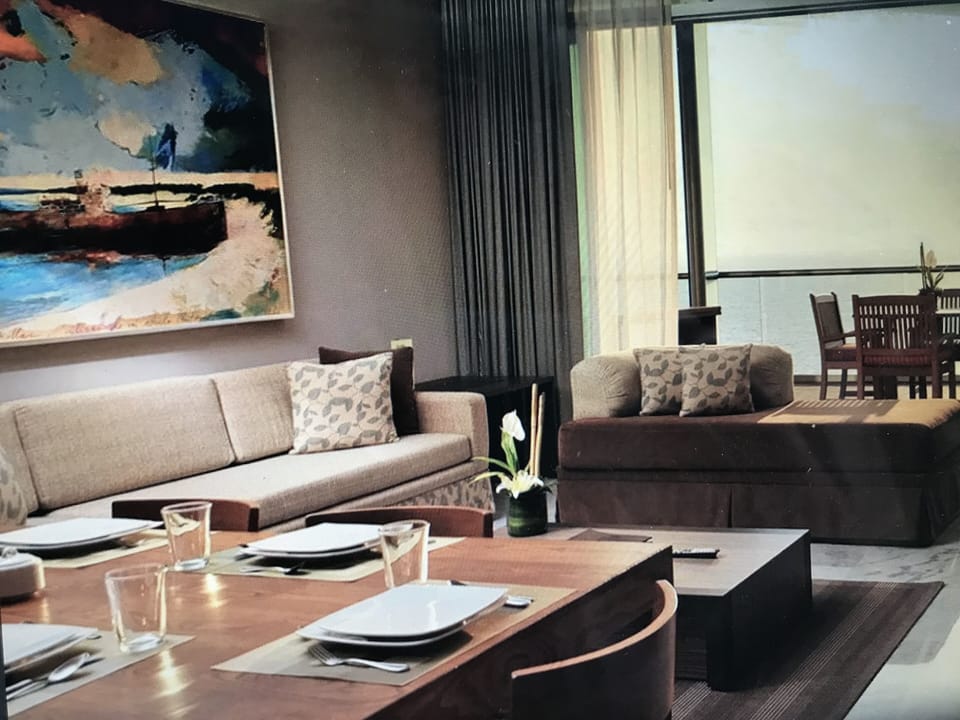 dining, living room and deck 