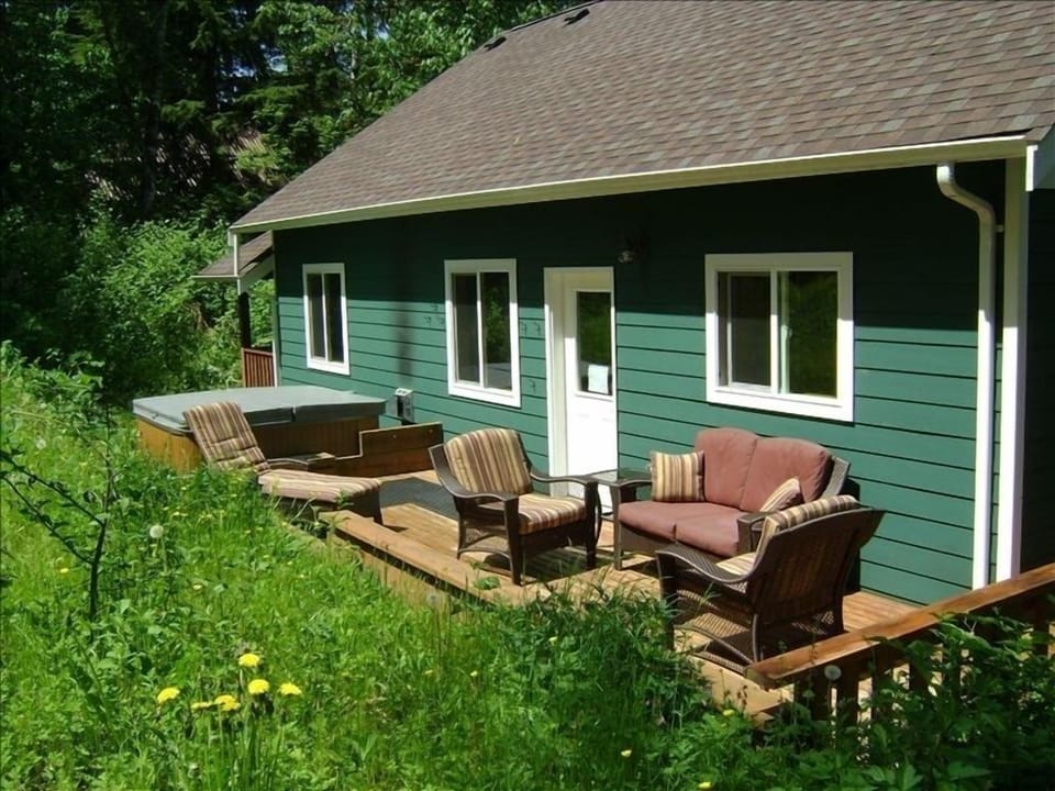 Back patio in summertime