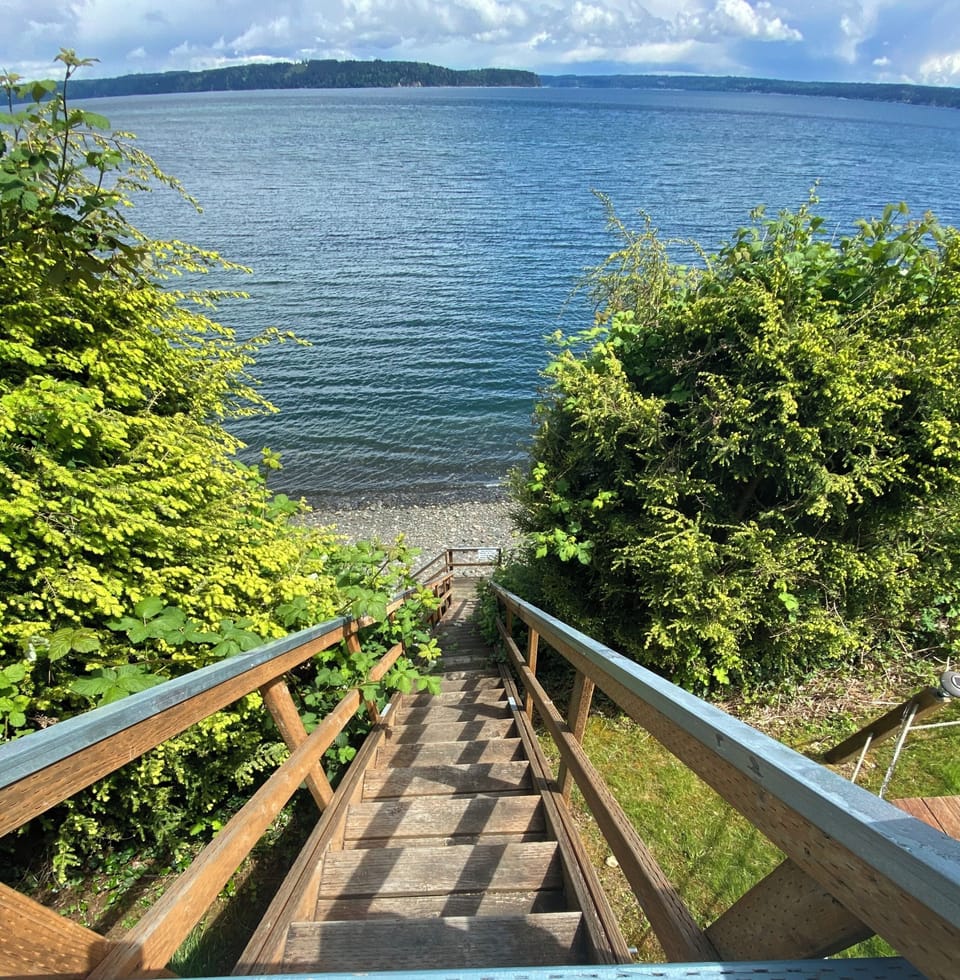 Stairs down to the beach