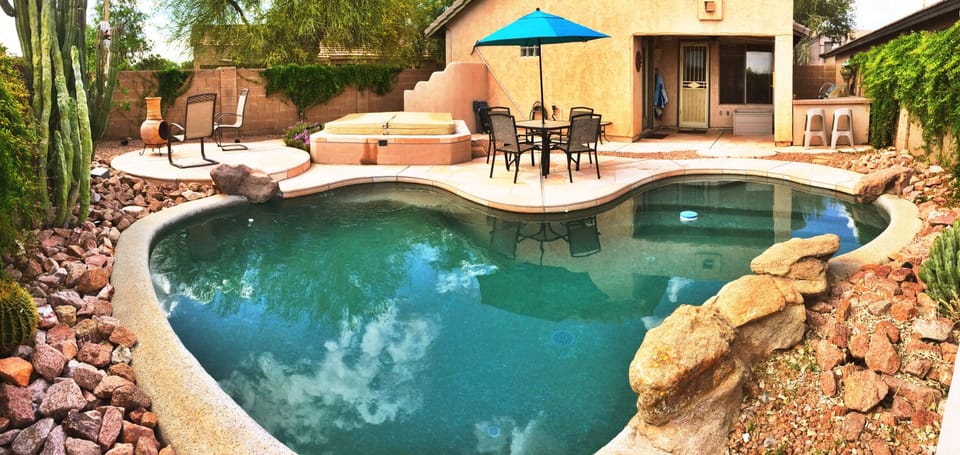 Resort style backyard