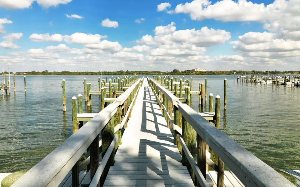 See the docks on the Bay behind Bldg. C; great fishing & wildlife 