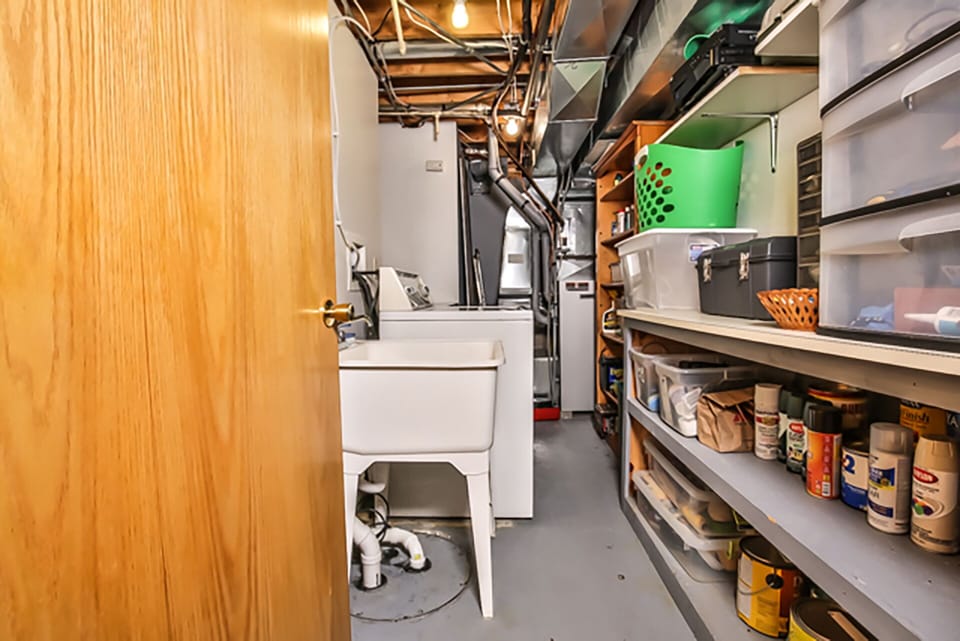 Downstairs laundry