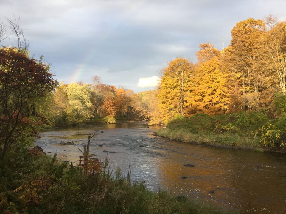 Rainbow over the river