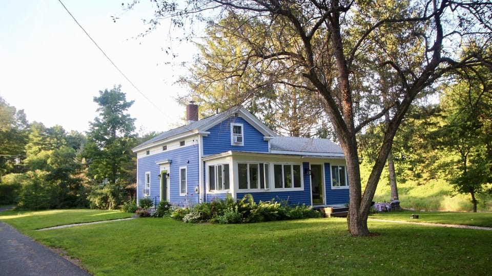 Blue House on the Bend