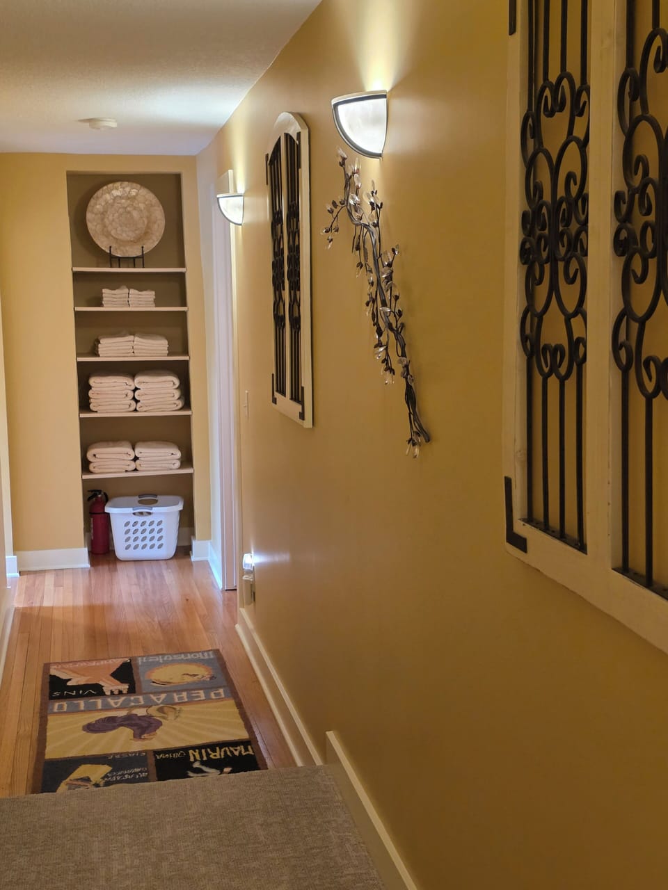 Hallway and Towel Storage (upper level)