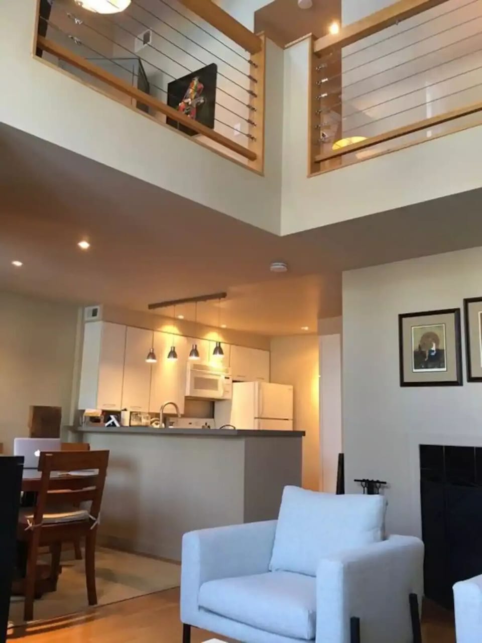 Kitchen view from living room