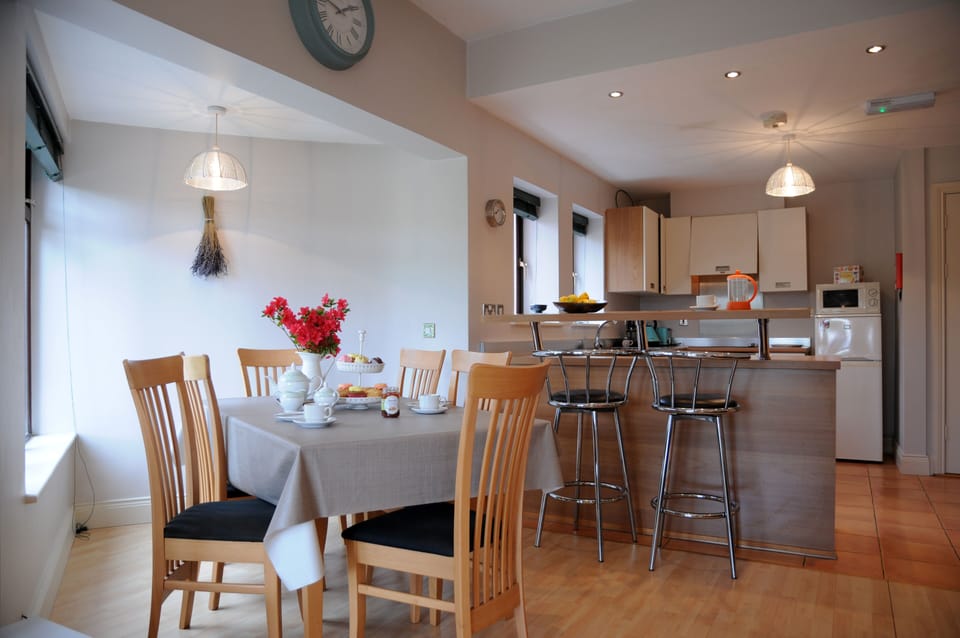 our lounge and kitchen