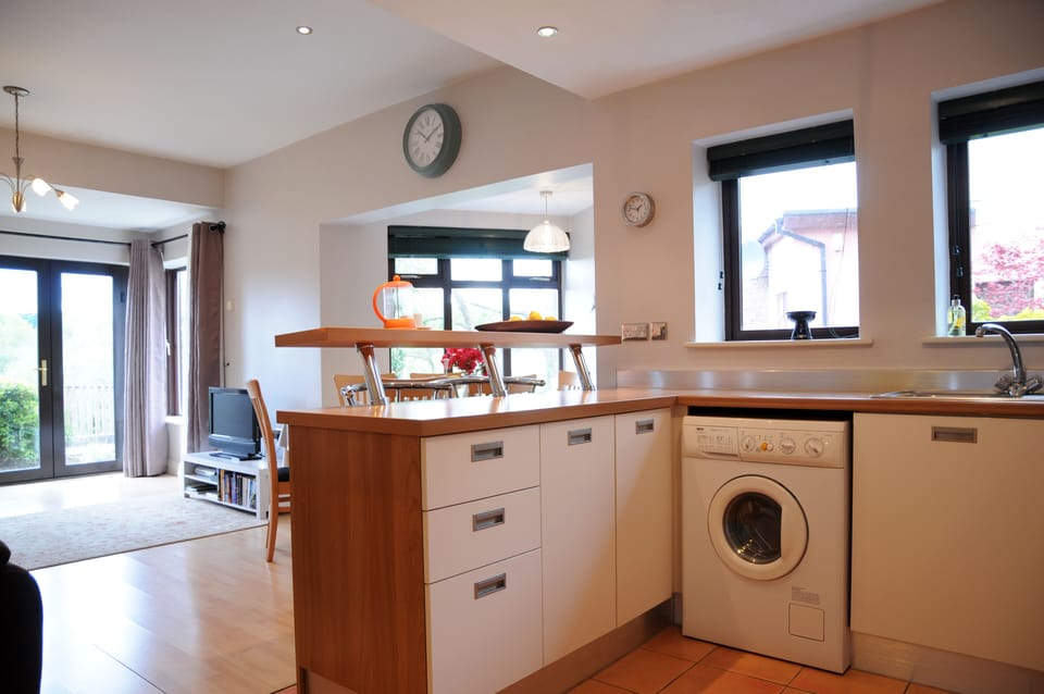 Break bar , all utensils provided and supplies such as tea, coffee etc