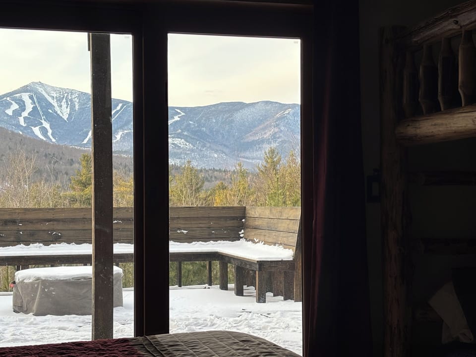 View from king bed