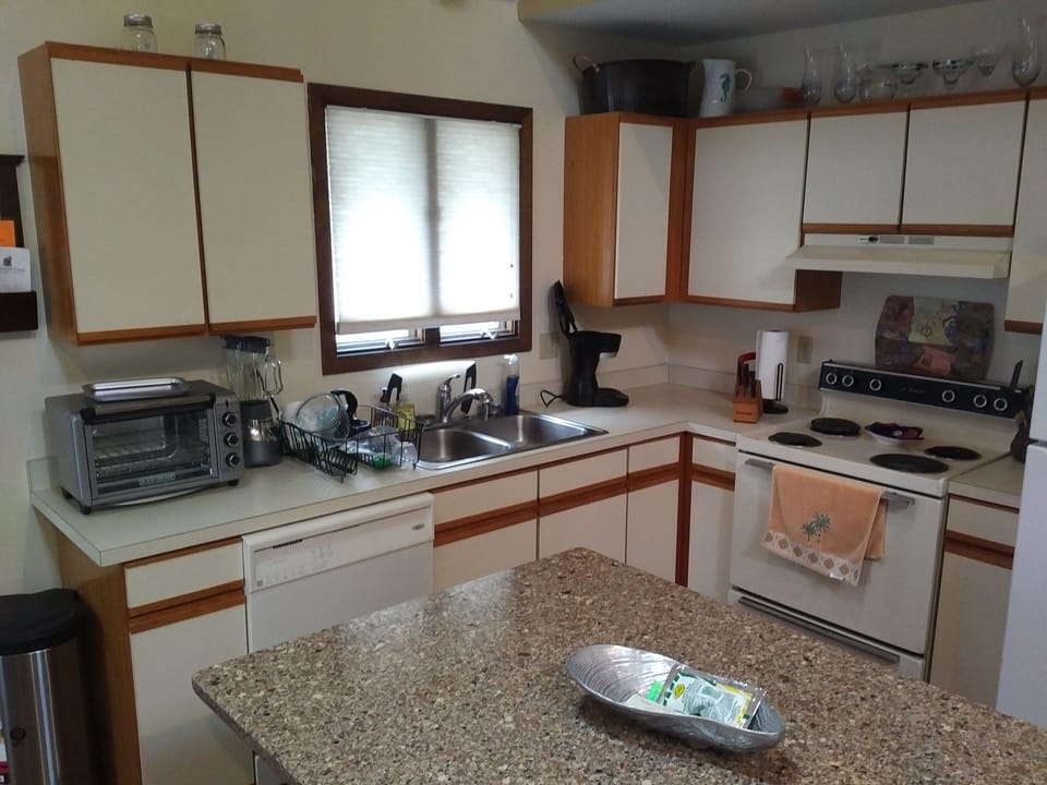 Did you guess kitchen?  Great job.  New microwave and ice maker also. 
